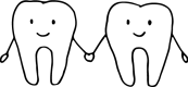 Tooth holding hands